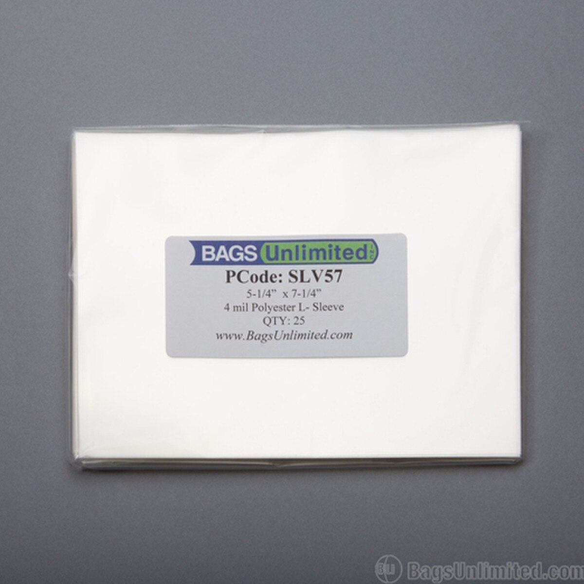 "5 x 7"" Polyester 'L' Sleeves."